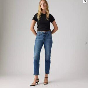 Levi's Premium Wedgie Straight Jeans 25 Like New